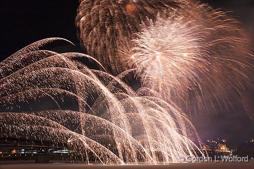 Winterlude 2010 Fireworks_13676.jpg - Winterlude ('Bal de Neige' in French) is the annual winter festivalof Canada's capital region (Ottawa, Ontario and Gatineau, Quebec).Photographed from Gatineau (Hull), Quebec, Canada.